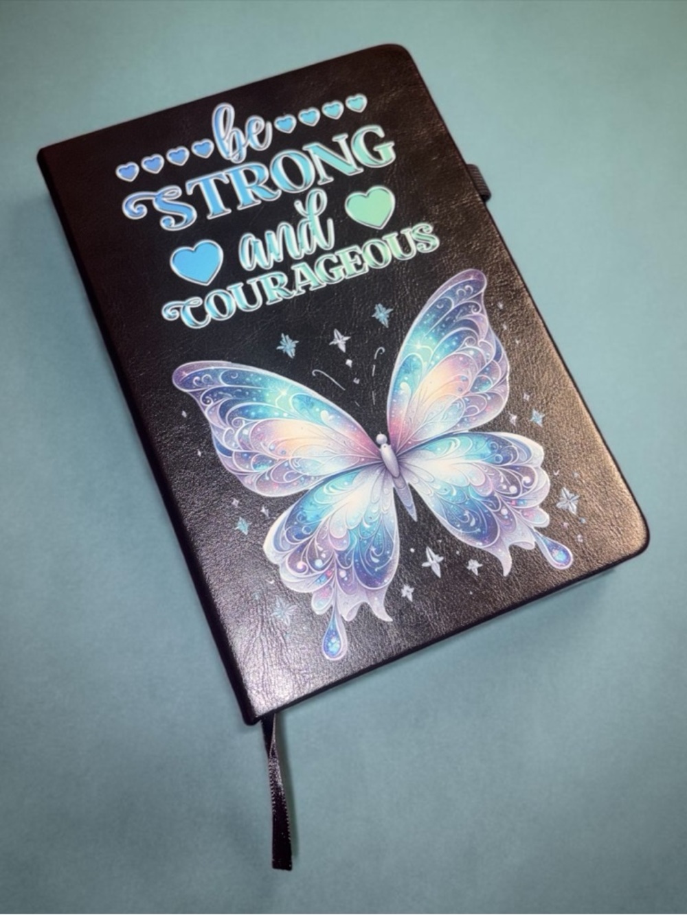 Be Strong and Courageous Butterfly Notebook